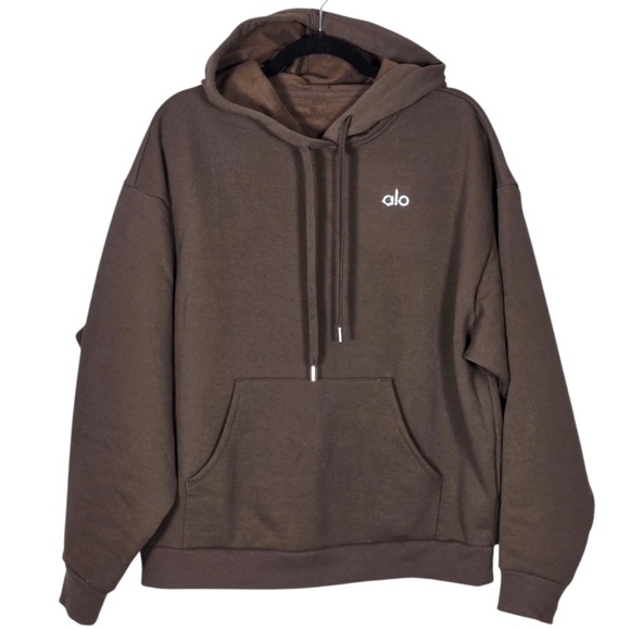 ALO Accolade Hoodie- Espresso - Picture 2 of 3